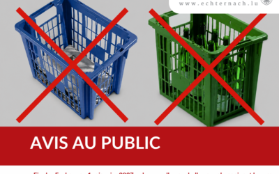 Ëmstellung vun den Ecobacs ab dem 1. Januar 2027